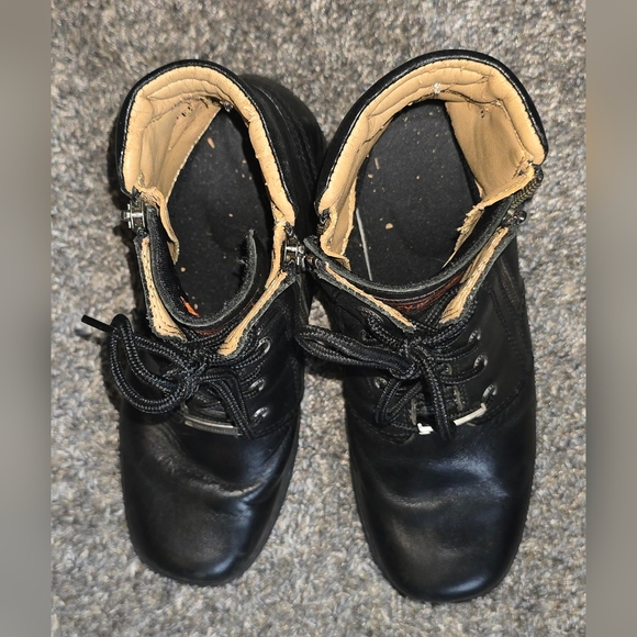 Harley Davidson Black Boots Womens Size 8 Badlands 6 Inch Ankle Combat - Picture 7 of 9